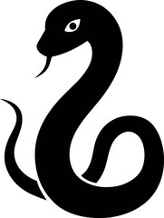 Fototapeta premium black snake symbol