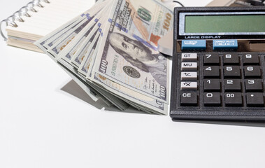 Cash Flow and Financial Calculation – Dollar Money Spread with Calculator