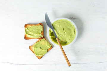 Avocado spread with toast
