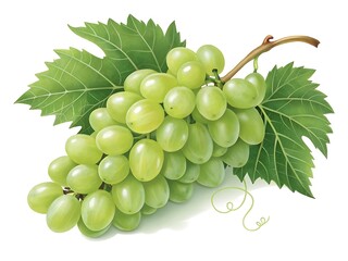 Fresh assorted fruits in vibrant composition – AI generated digital art