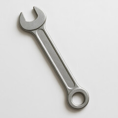 iron wrench on white background