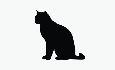 Big Cat Silhouette Vector