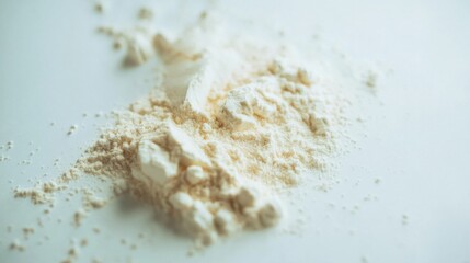 Protein Powder Spread Across White Surface - Standard V2 ×.