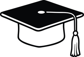 Graduation Hat Designs  Vector Silhouette Collection

