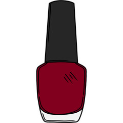 red nail polish