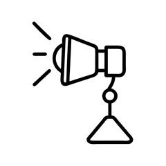 spotlight icon, stage light icon, beam light icon, focus light icon, theater light icon, searchlight icon, lighting icon, spotlight symbol, illumination icon, studio light icon, light beam, event ligh