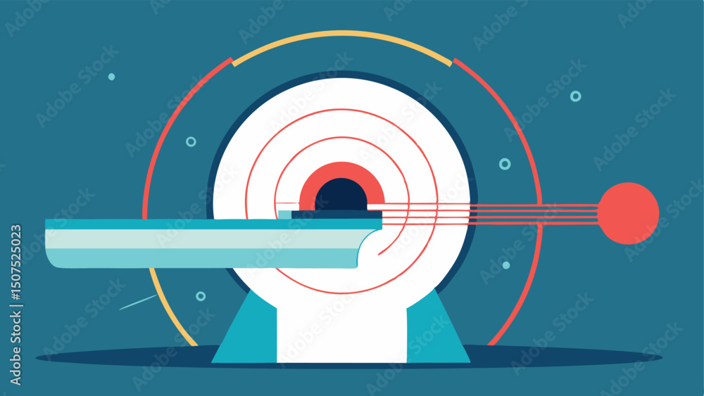 Poster magnetic fields an abstract representation of magnetic field lines emanating from the mri machine to