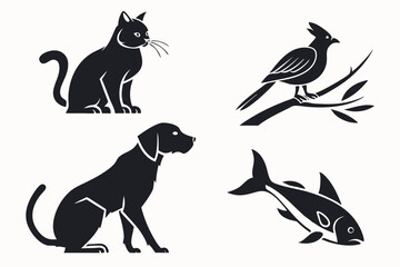 Animal Vector Icons For Pet Themed Designs