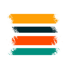 Grunge Brush Stroke Stripes – Abstract Colorful Banner Set for Modern Graphic Design