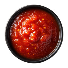 Savory tomato sauce preparation kitchen food home environment view cuisine delight isolated on transparent background