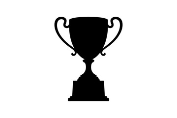 gold cup isolated on white