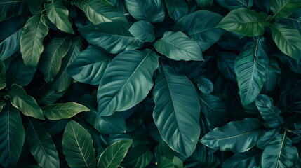 Green leaves. Nature of green leaf in garden at summer.