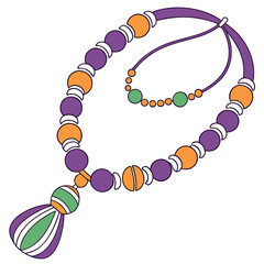 High-Quality Cultural Bead Necklace Element