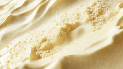 Obraz premium Vanilla Protein Powder Heap with Soft Granules