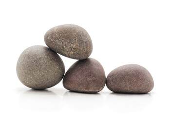 Heap of gray stones.