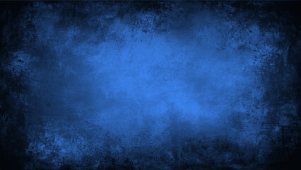 Obraz premium dark turquoise abstract blurred background. A dark blue grunge background