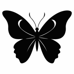 Printable Butterfly Art Silhouette
