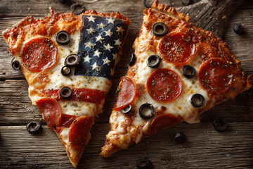 Celebrate July holiday with patriotic pizza inspired by Fourth of July festivity