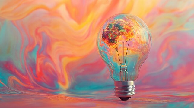 light bulb on earth - Powered by Adobe