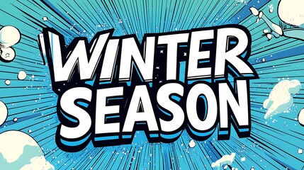 Winter season graphic design