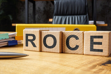 ROCE on an office desk symbolizing capital productivity.