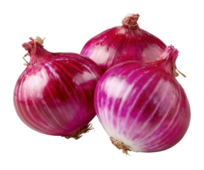 Preparing fresh red onions for cooking kitchen food culinary ingredient exploration isolated on transparent background