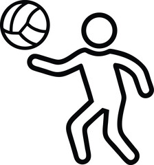volleyball player silhouette
