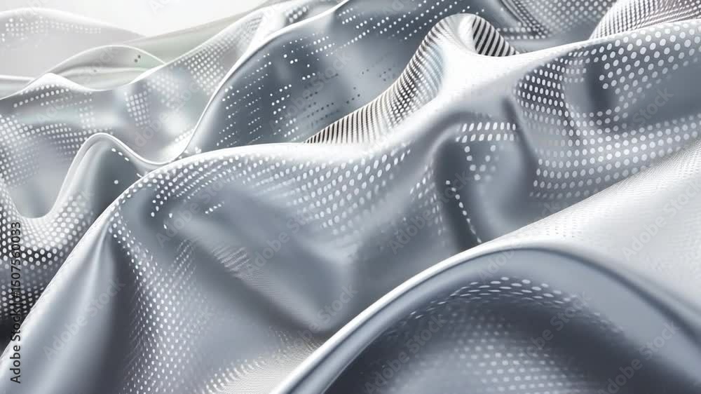 Aufkleber elegant silver fabric modern design with smooth texture and dotted patterns for luxurious feel and d