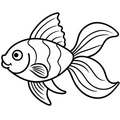 vector illustration of a fish