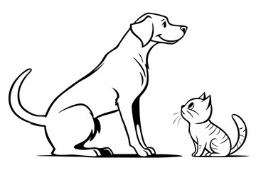 vector illustration of a dog