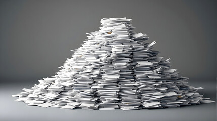 Pile of paper documentation