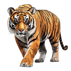 Fototapeta premium Endangered Animal Clipart, Panda, Tiger, Rhino