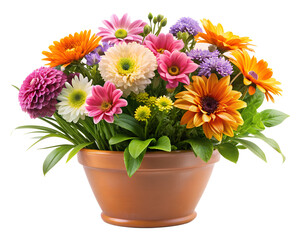 bouquet of flowers isolated on white background.PNG Transparent file type with high definition picture quality available.