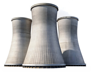 nuclear power plant in czech republic isolated on white background.PNG Transparent file type with high definition picture quality available.