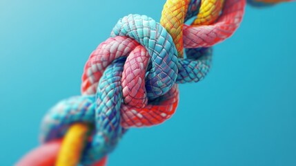 Colorful Knotted Ropes