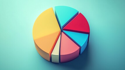 Colorful Pie Chart Illustration