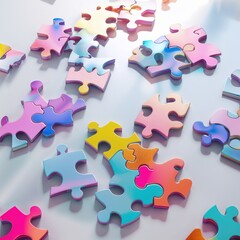 jigsaw puzzle with missing piece