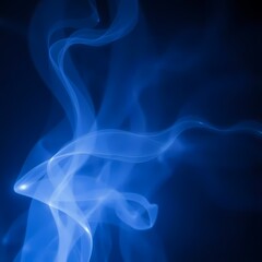 abstract blue smoke