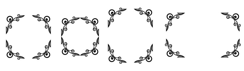 Set of 4 Gothic Vintage Frames