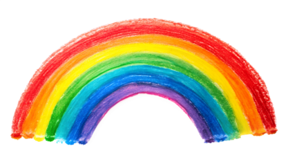 rainbow colored paper isolated on white background.PNG Transparent file type with high definition picture quality available.