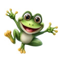 Fototapeta premium frog on white background