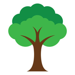 green tree vector illustration