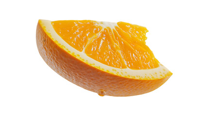 juicy orange slices suspended with tangy splashes and misty droplets in the air, bright and refreshing citrus theme, isolated on transparent background, png cutout