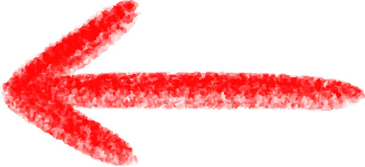 red grunge arrow. red arrow left.