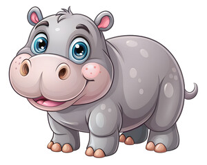 Fototapeta premium Cartoon animal illustration isolated on white background.PNG Transparent file type with high definition picture quality available.