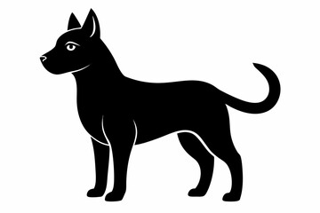 pet animal clipart in vector black style