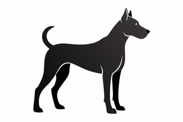 pet silhouette graphic for dog themed art