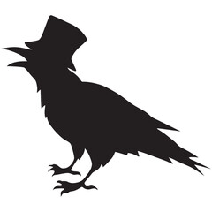 hatted crow icon
