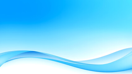 Abstract Blue Wave Background Serene Design Element