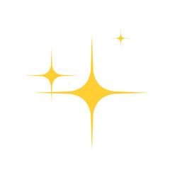 Obraz premium Vector cartoon shiny bright sparkles isolated on white background. 